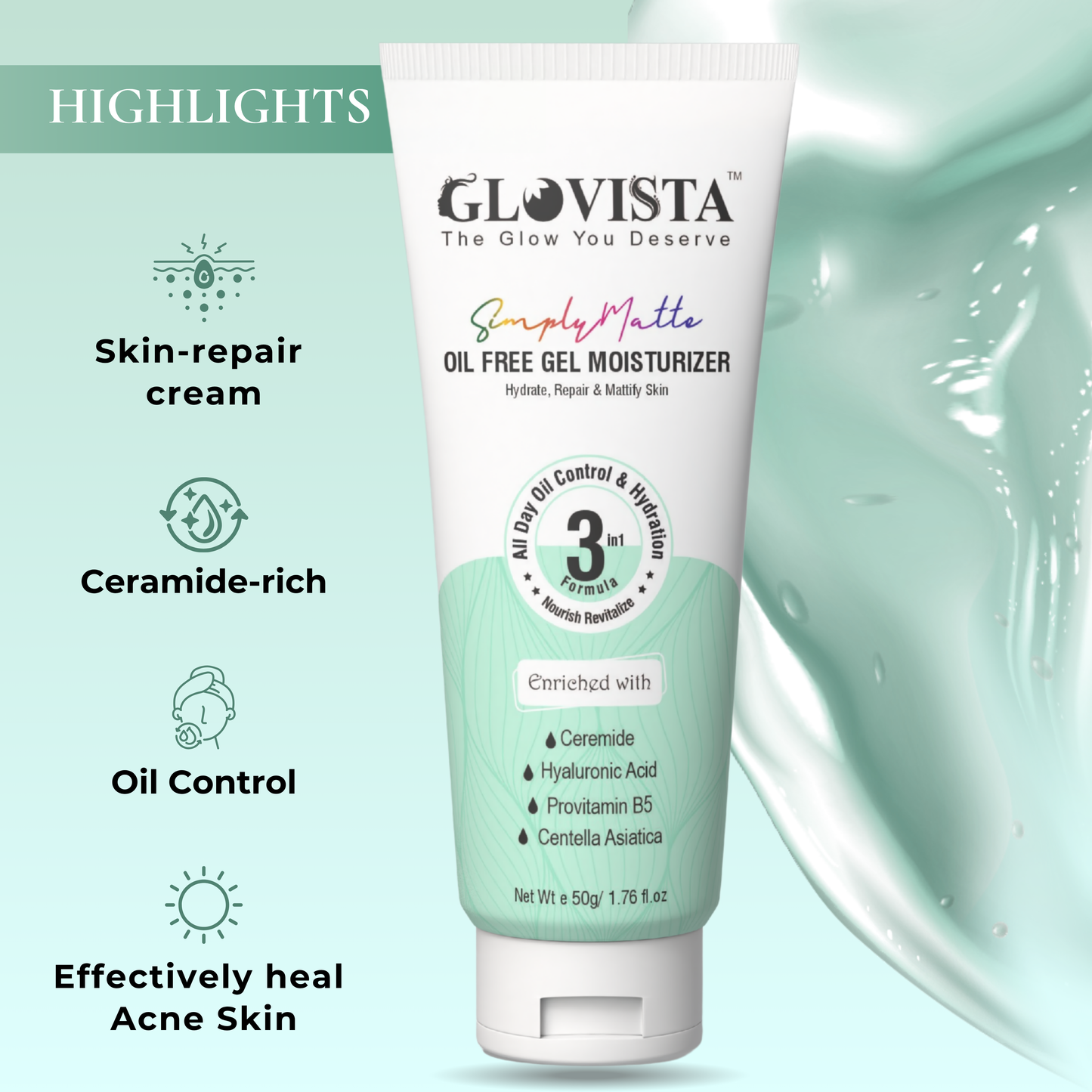 Simply Matte - Oil Free Gel Moisturizer 50g