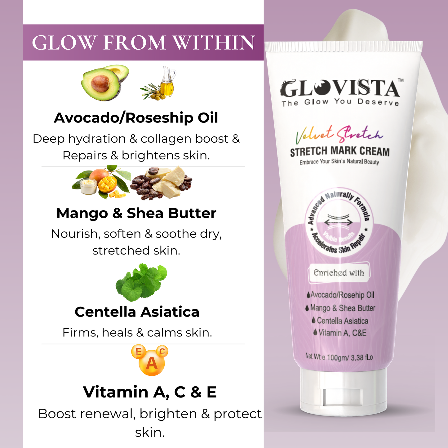 Velvet Stretch - Stretch Mark Cream 100gm