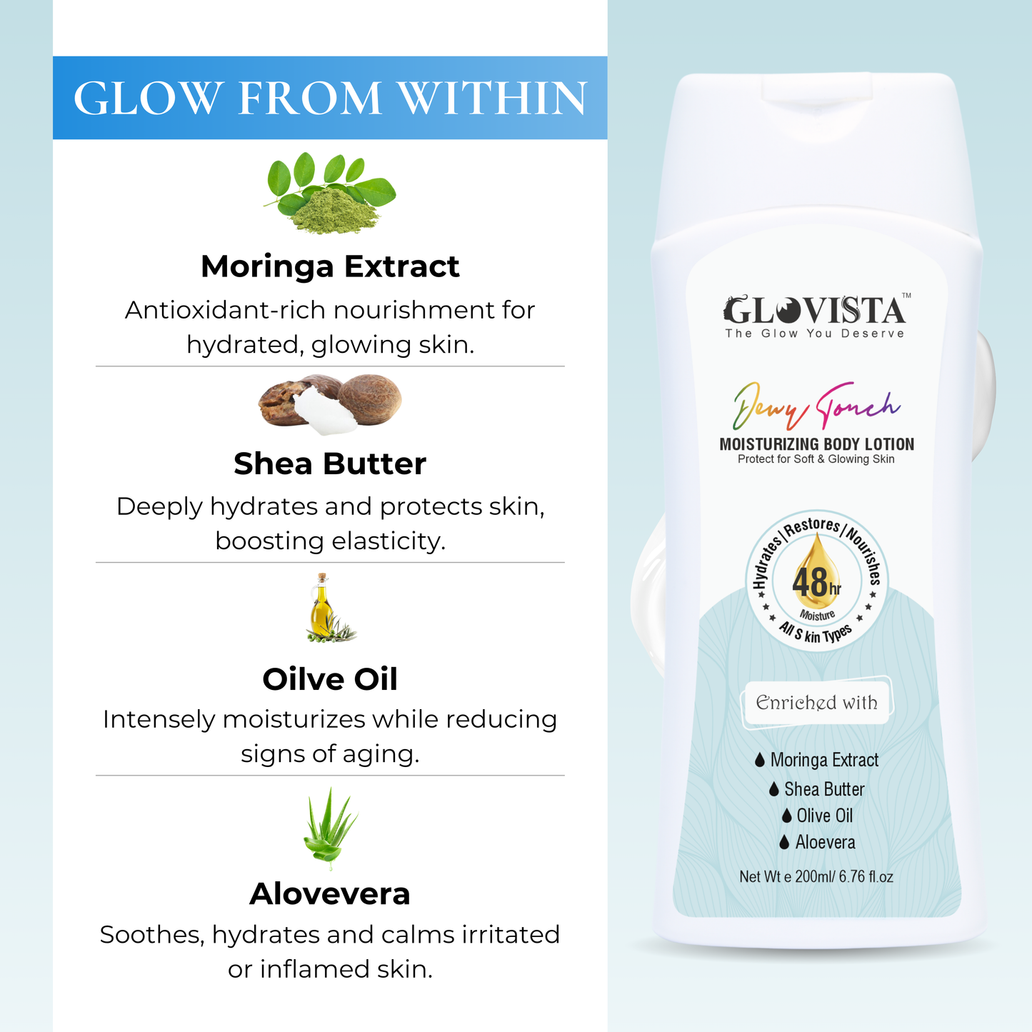 DewyTouch Body Lotion – 48HR Moisture - 200ml