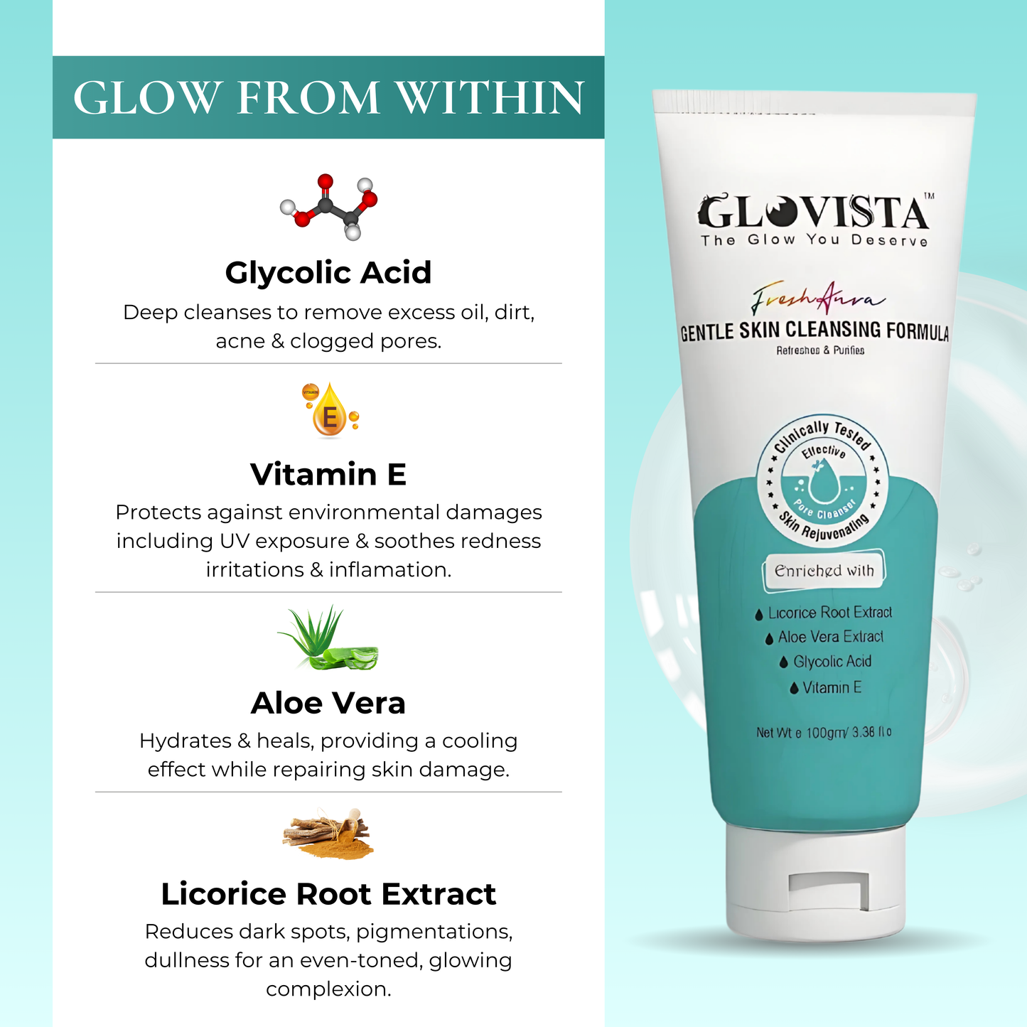 Fresh Aura - Gentle Skin Cleansing Formula 100gm