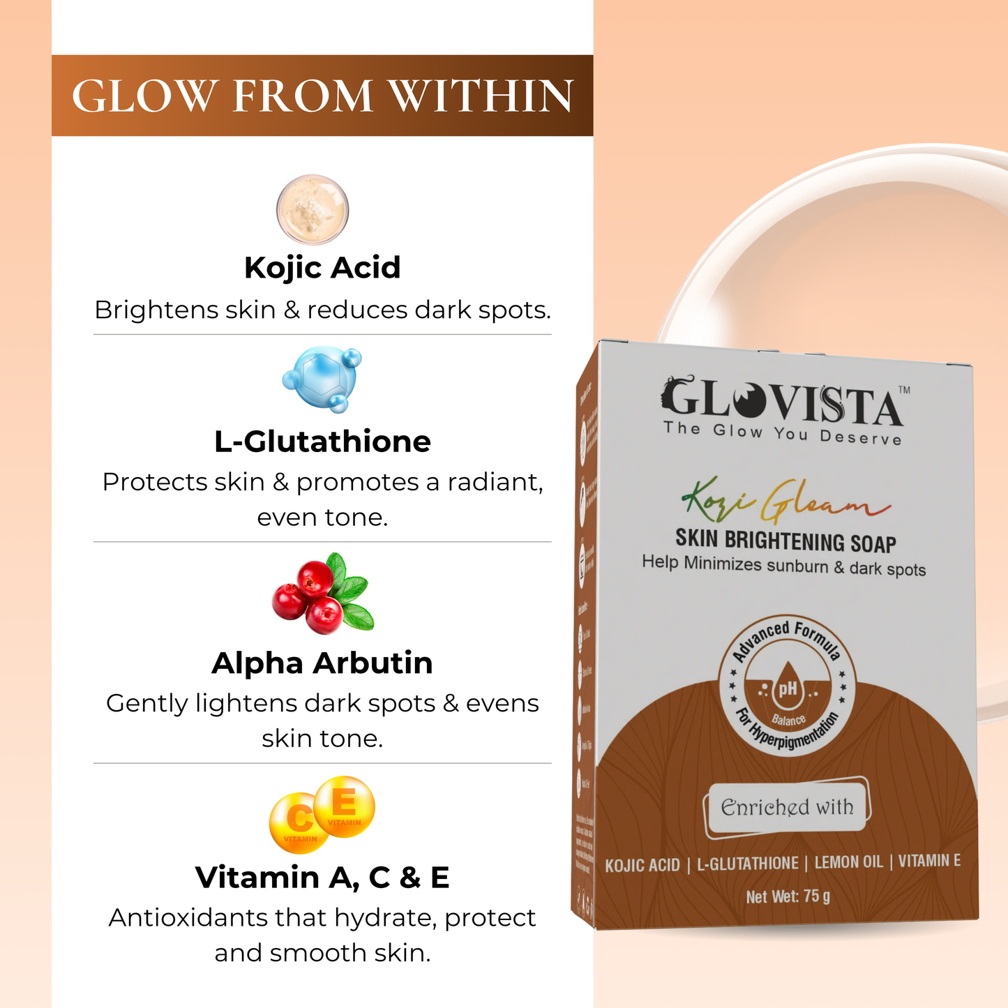 KoziGleam Skin Brightening Soap.