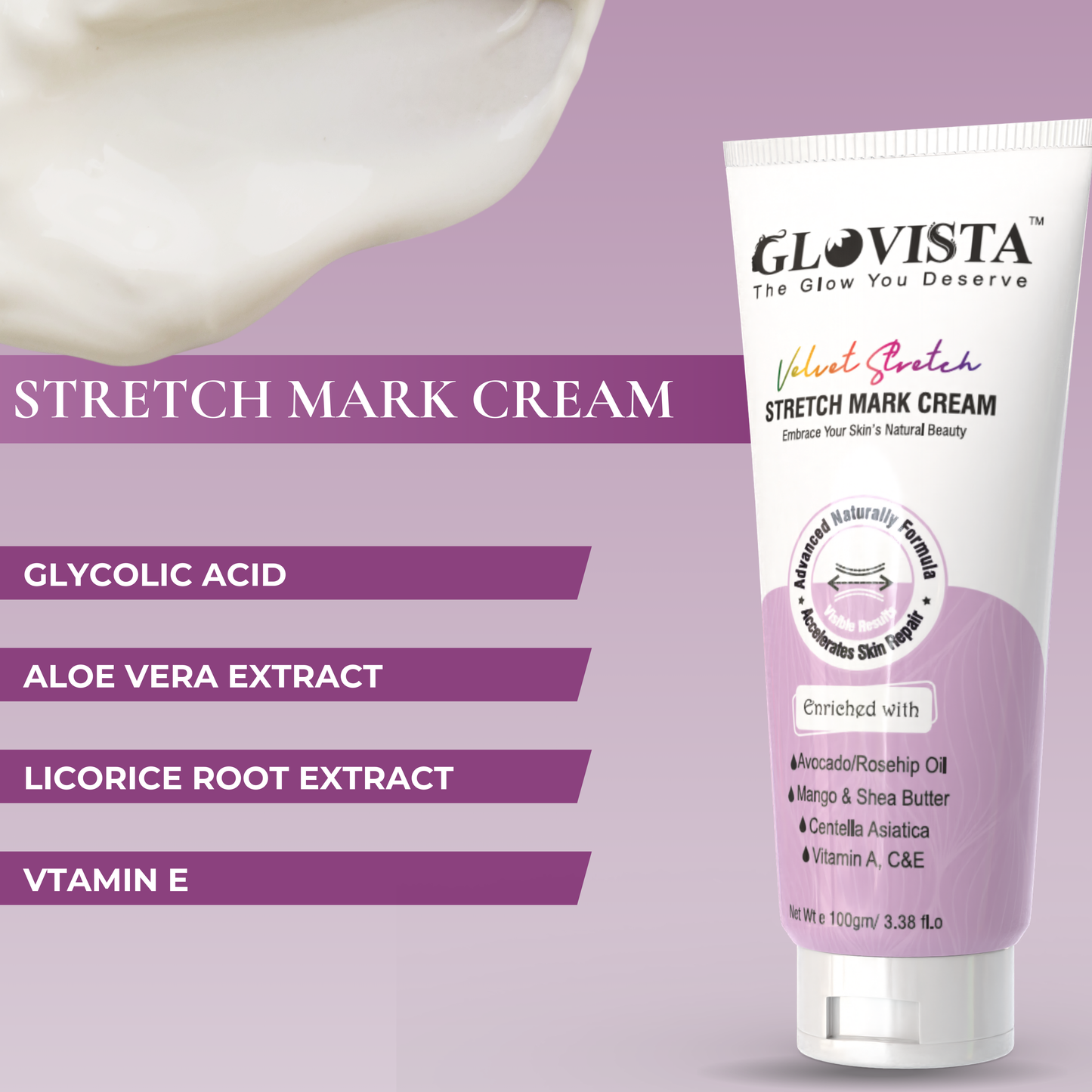 Velvet Glow Kit - Stretch Mark Cream + Body Lotion