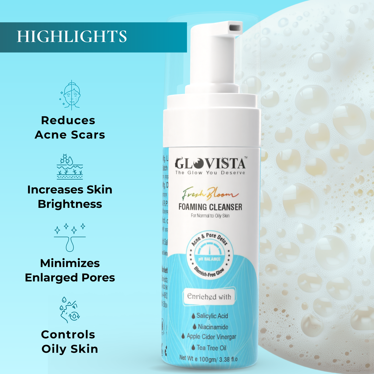 Fresh Bloom - Foaming Cleanser 100gm