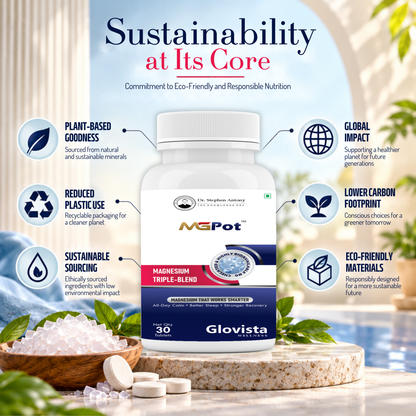 MGPot – Magnesium Triple Blend Tablets 1000 mg – 30 Tablets