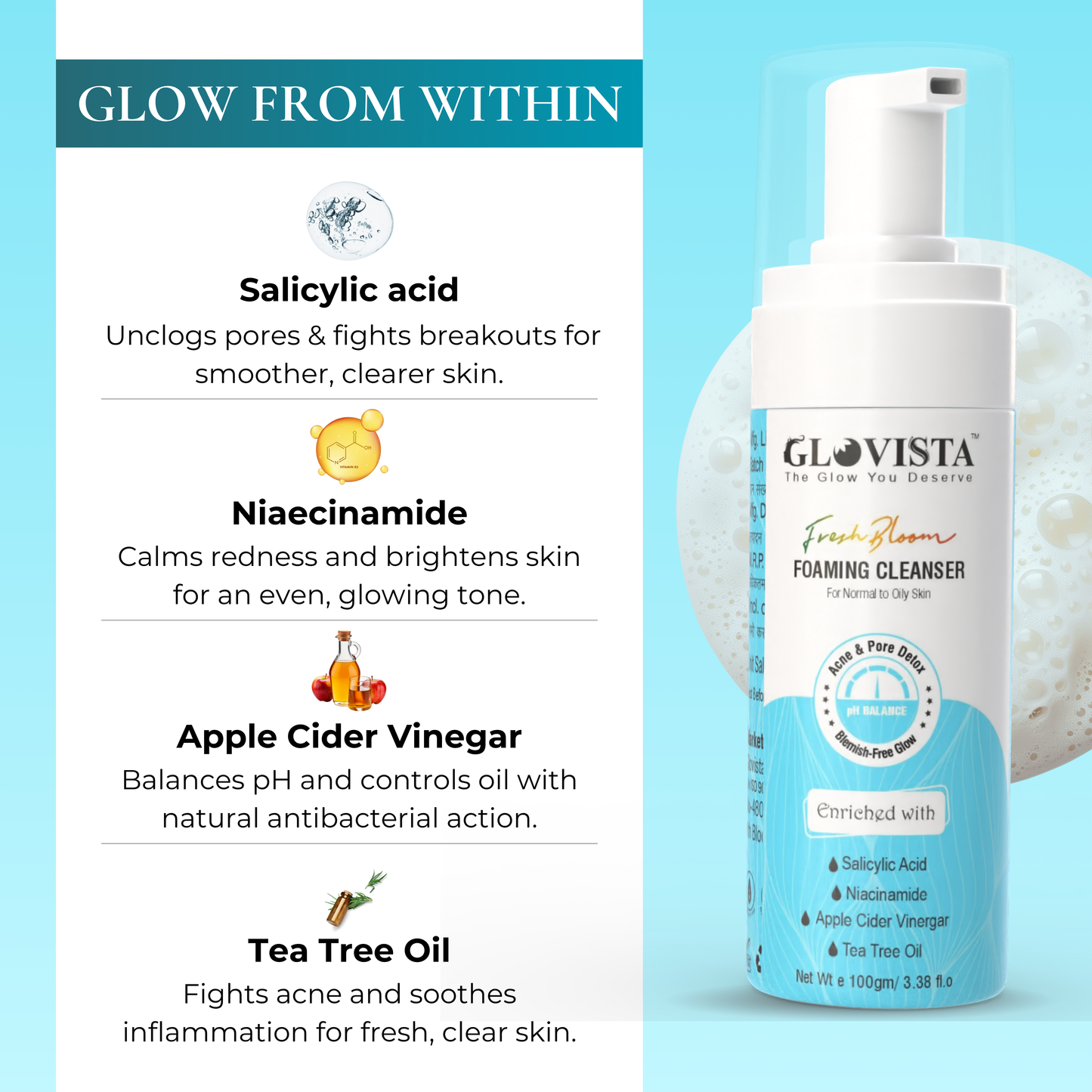 Fresh Bloom - Foaming Cleanser 100gm
