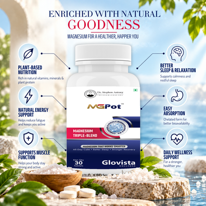 MGPot – Magnesium Triple Blend Tablets 1000 mg – 30 Tablets