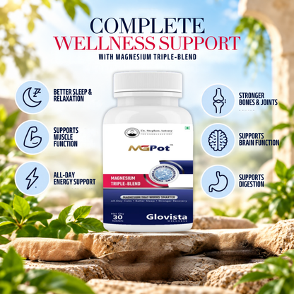 MGPot – Magnesium Triple Blend Tablets 1000 mg – 30 Tablets
