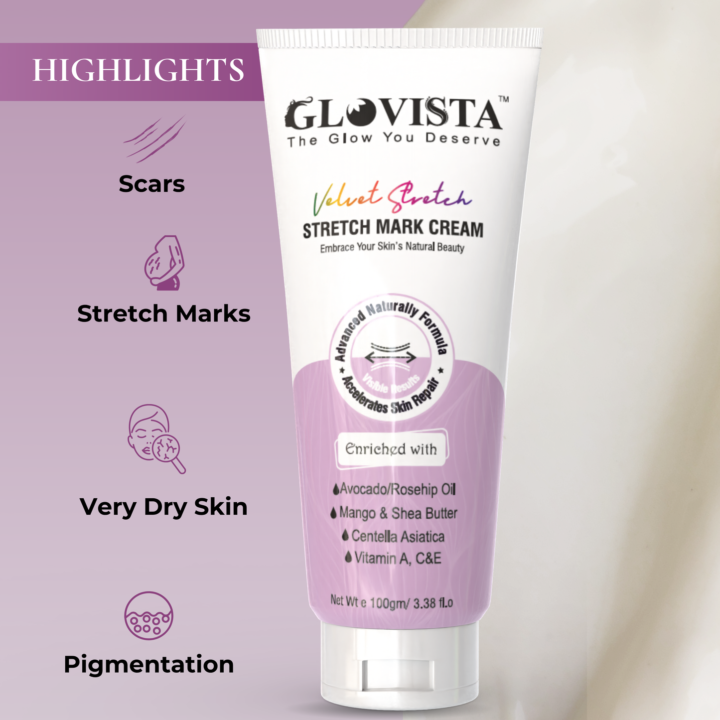 Velvet Stretch - Stretch Mark Cream 100gm