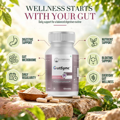 GutSync – Advanced Probiotic Gut Health Capsules 65 Billion CFU – 30 Capsules