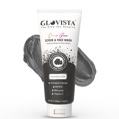 Char Glow - Scrub & Face Wash 100gm