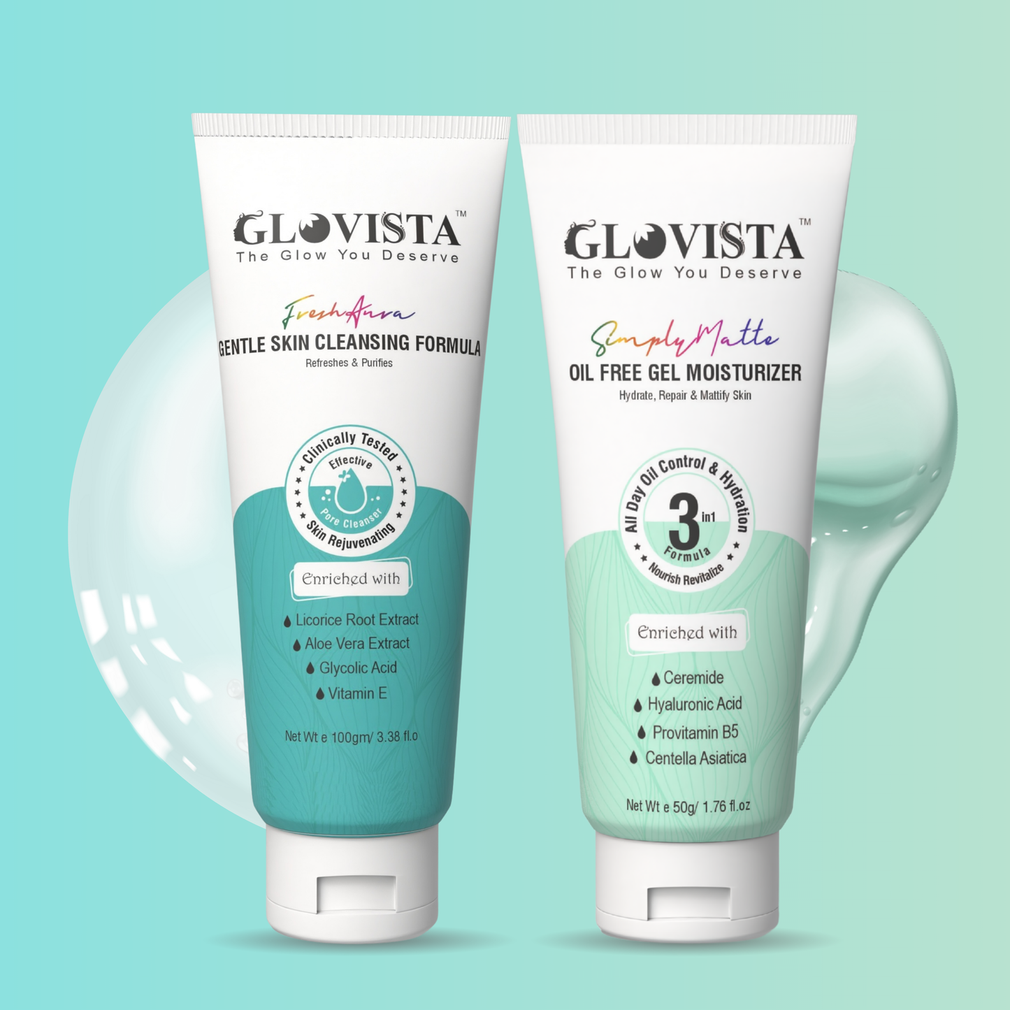AuraMatte Acne Kit - Face Wash + Oil Free Moisturiser