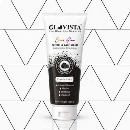 Char Glow - Scrub & Face Wash 100gm