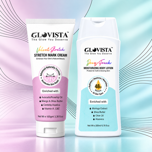 Velvet Glow Kit - Stretch Mark Cream + Body Lotion