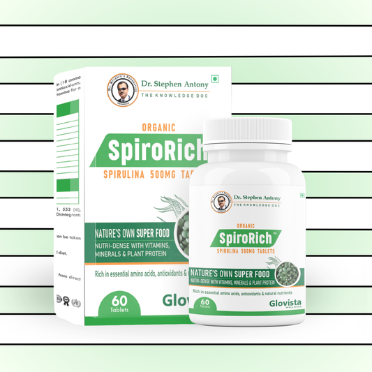 Spiro Rich -  Blue Green Algae Spirulina Tablets 500 mg