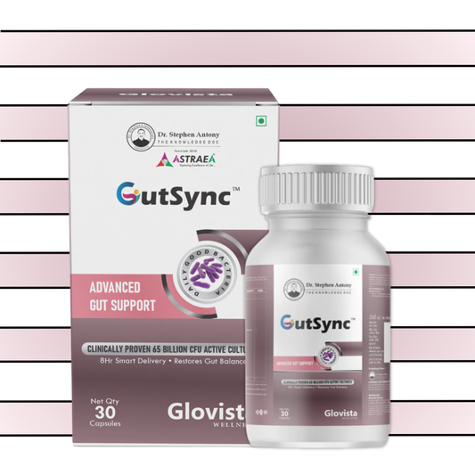 GutSync – Advanced Probiotic Gut Health Capsules 65 Billion CFU – 30 Capsules