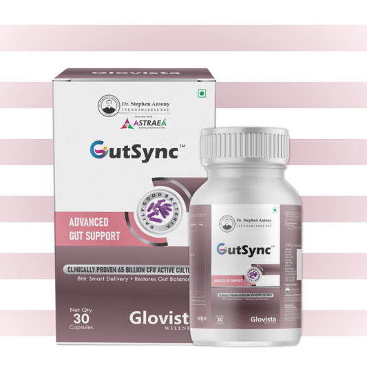 GutSync – Advanced Probiotic Gut Health Capsules 65 Billion CFU – 30 Capsules