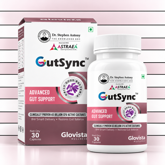 GutSync – Advanced Probiotic Gut Health Capsules 65 Billion CFU – 30 Capsules