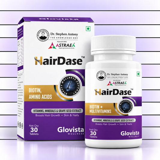 HairDase – Biotin + Multivitamin Hair Growth Support Tablets – 30 Tablets