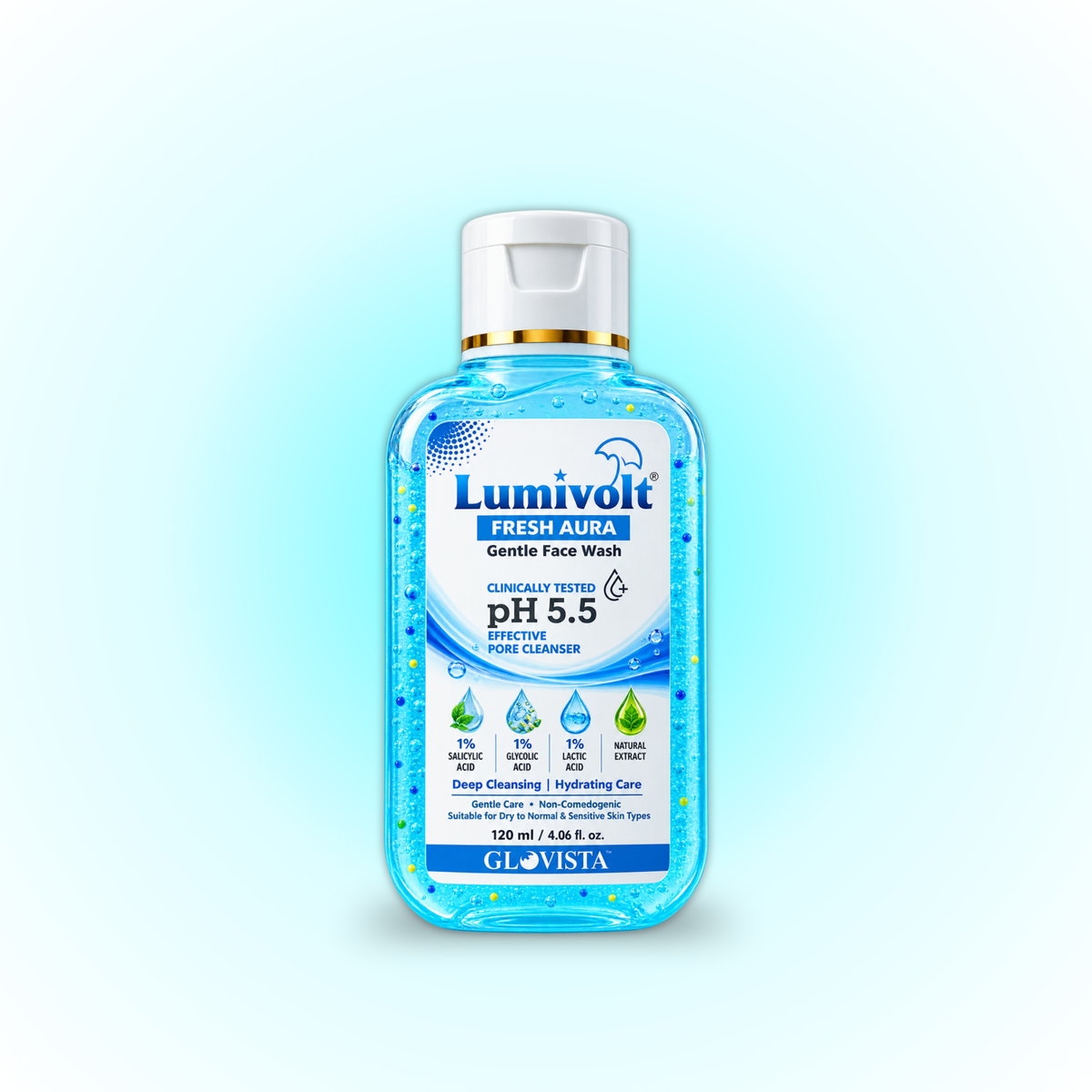 Lumivolt Fresh Aura Gentle Face Wash - pH 5.5 - 120m