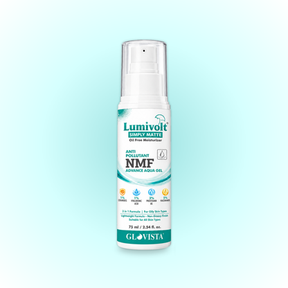 Lumivolt Simply Matte NMF Aqua Gel with 5% Niacinamide - 3 in 1 Formula for Oily Skin - 75ml