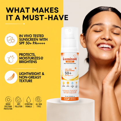 Lumivolt D-Tan Aqua Sunscreen Lotion SPF 50+ PA++++ - 75ml