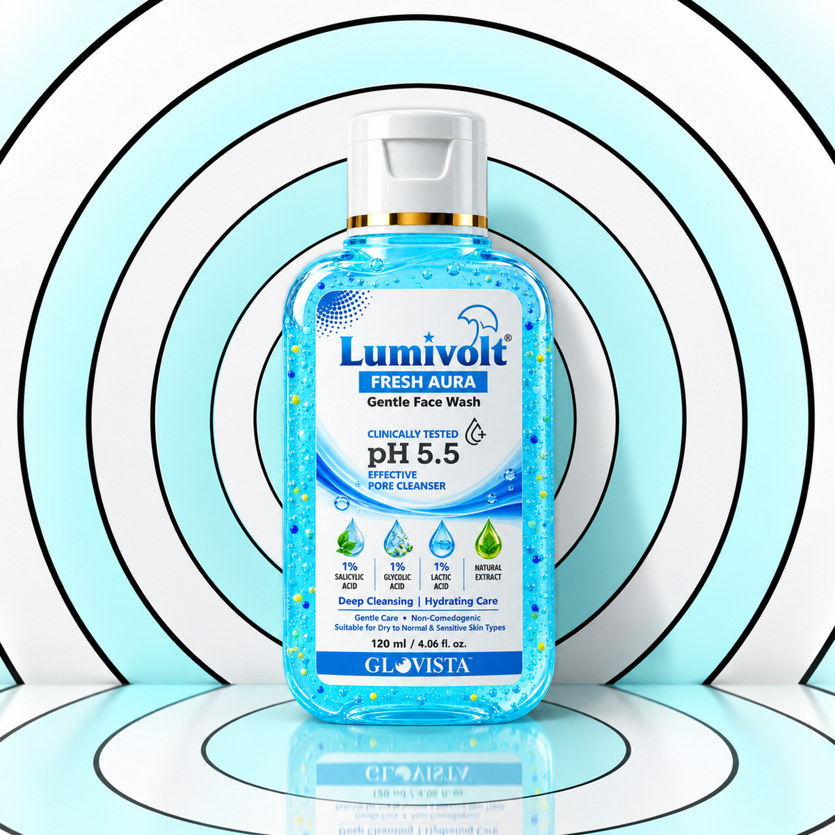 Lumivolt Fresh Aura Gentle Face Wash - pH 5.5 - 120m