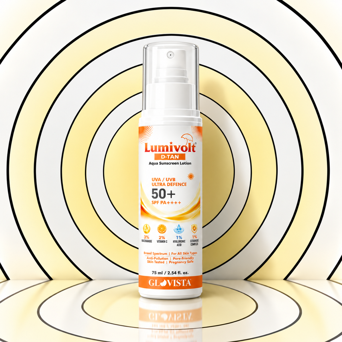 Lumivolt D-Tan Aqua Sunscreen Lotion SPF 50+ PA++++ - 75ml