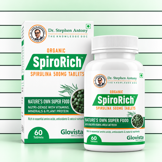 Spiro Rich -  Blue Green Algae Spirulina Tablets 500 mg