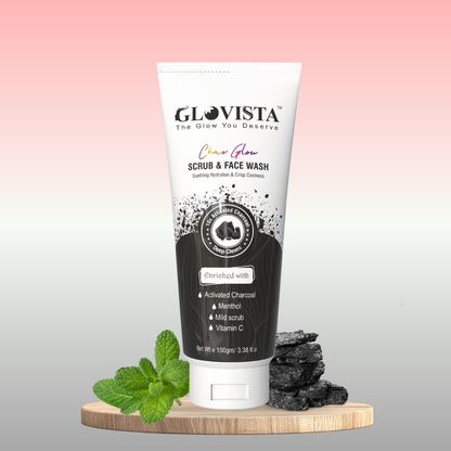 Char Glow - Scrub & Face Wash 100gm