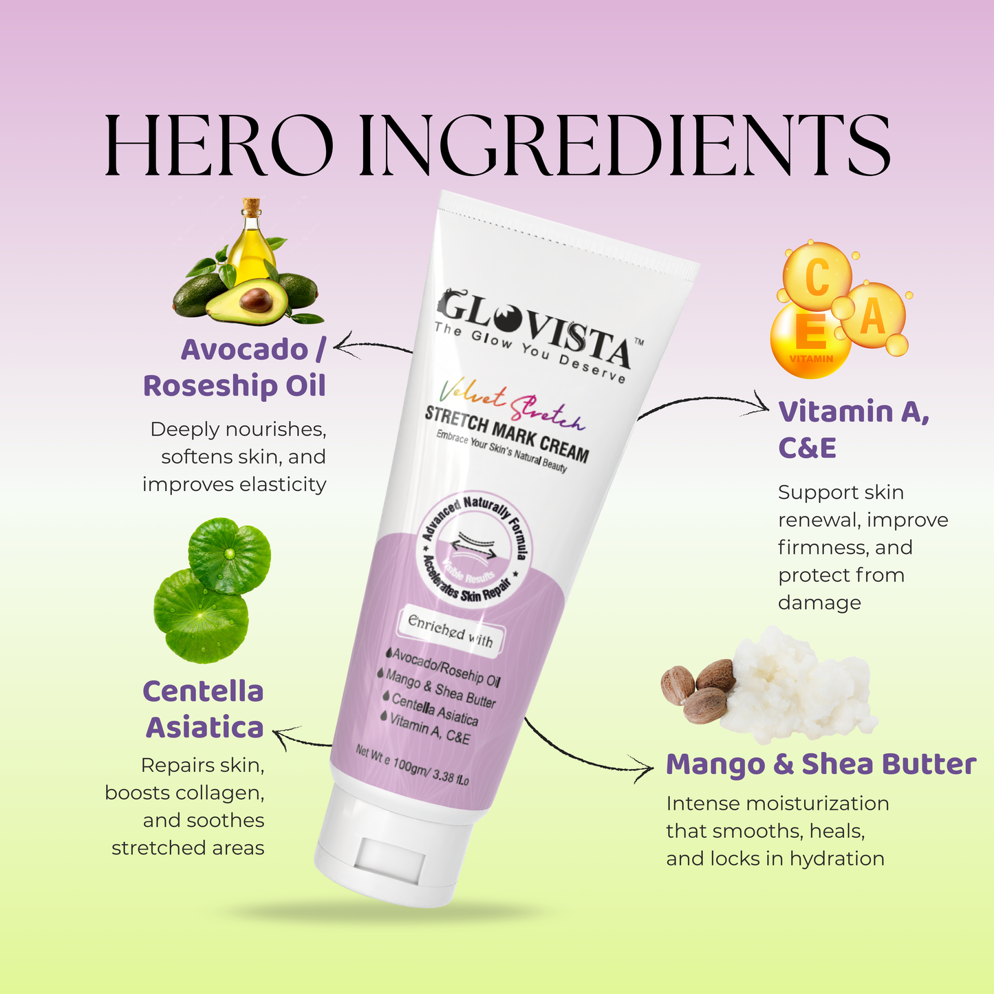 Velvet Stretch - Stretch Mark Cream 100gm