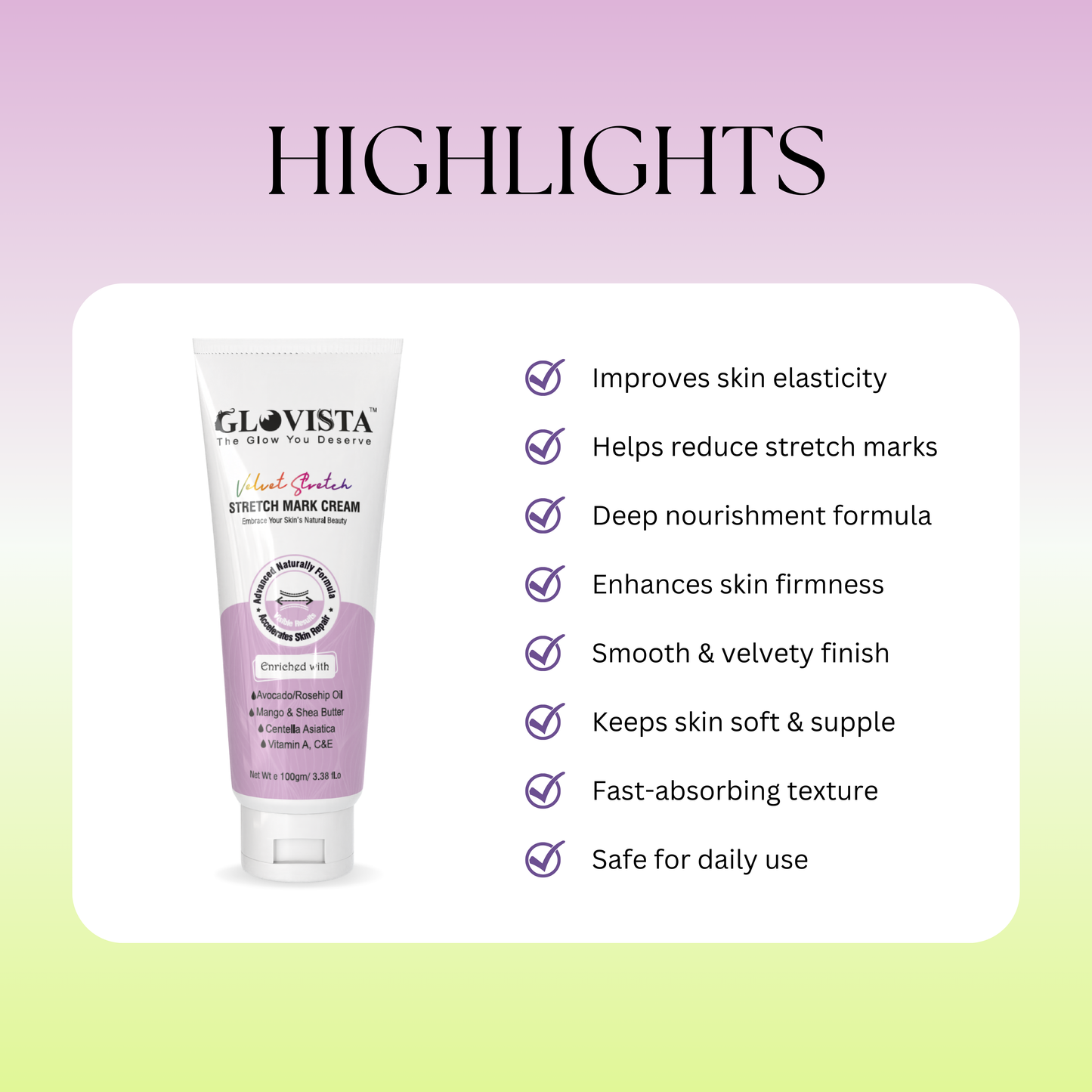 Velvet Stretch - Stretch Mark Cream 100gm