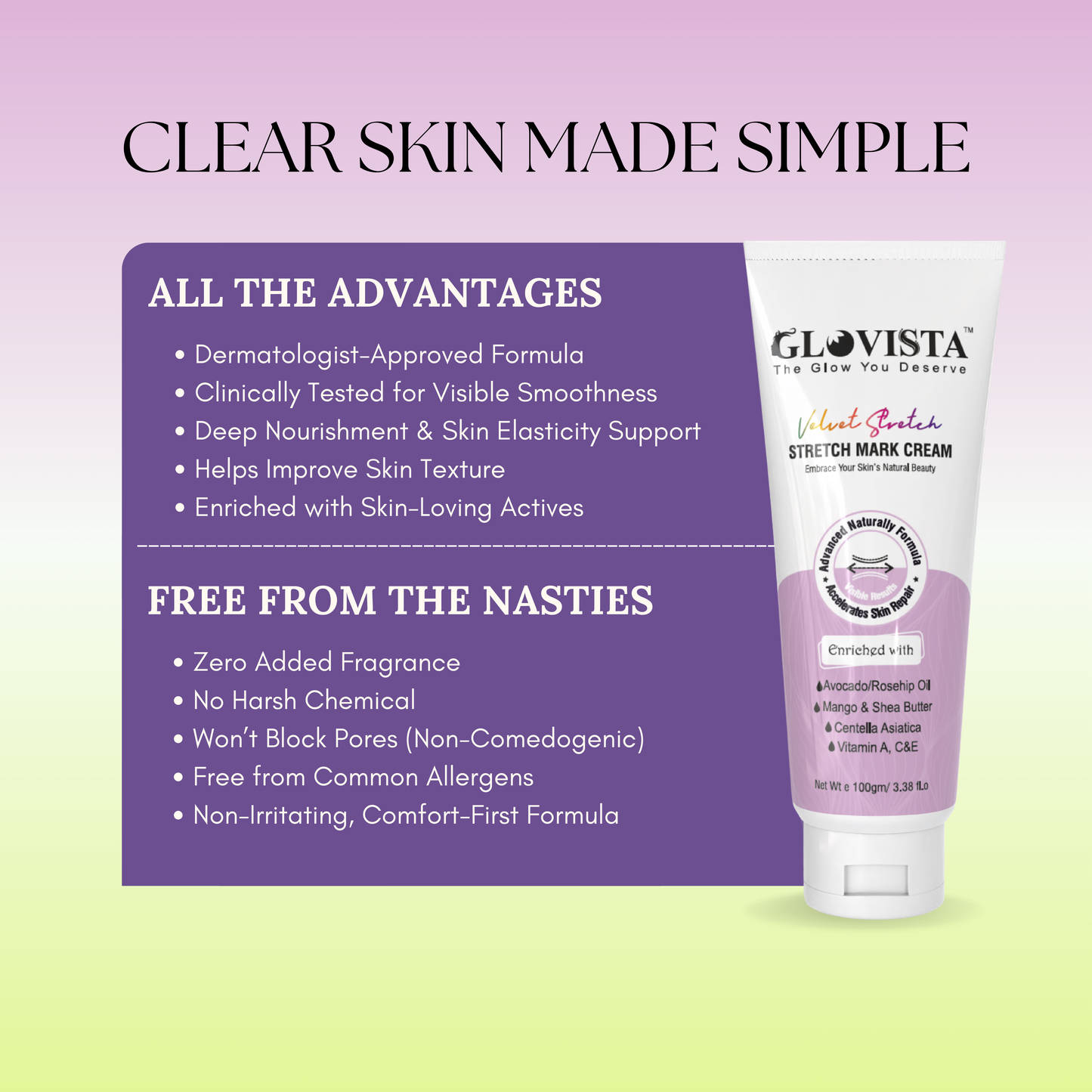 Velvet Stretch - Stretch Mark Cream 100gm
