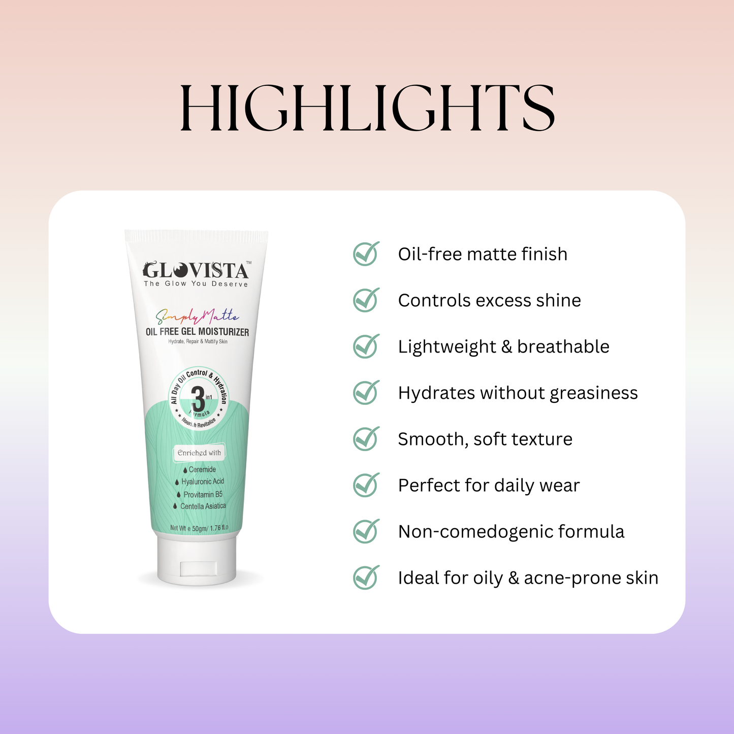 Simply Matte - Oil Free Gel Moisturizer  50g