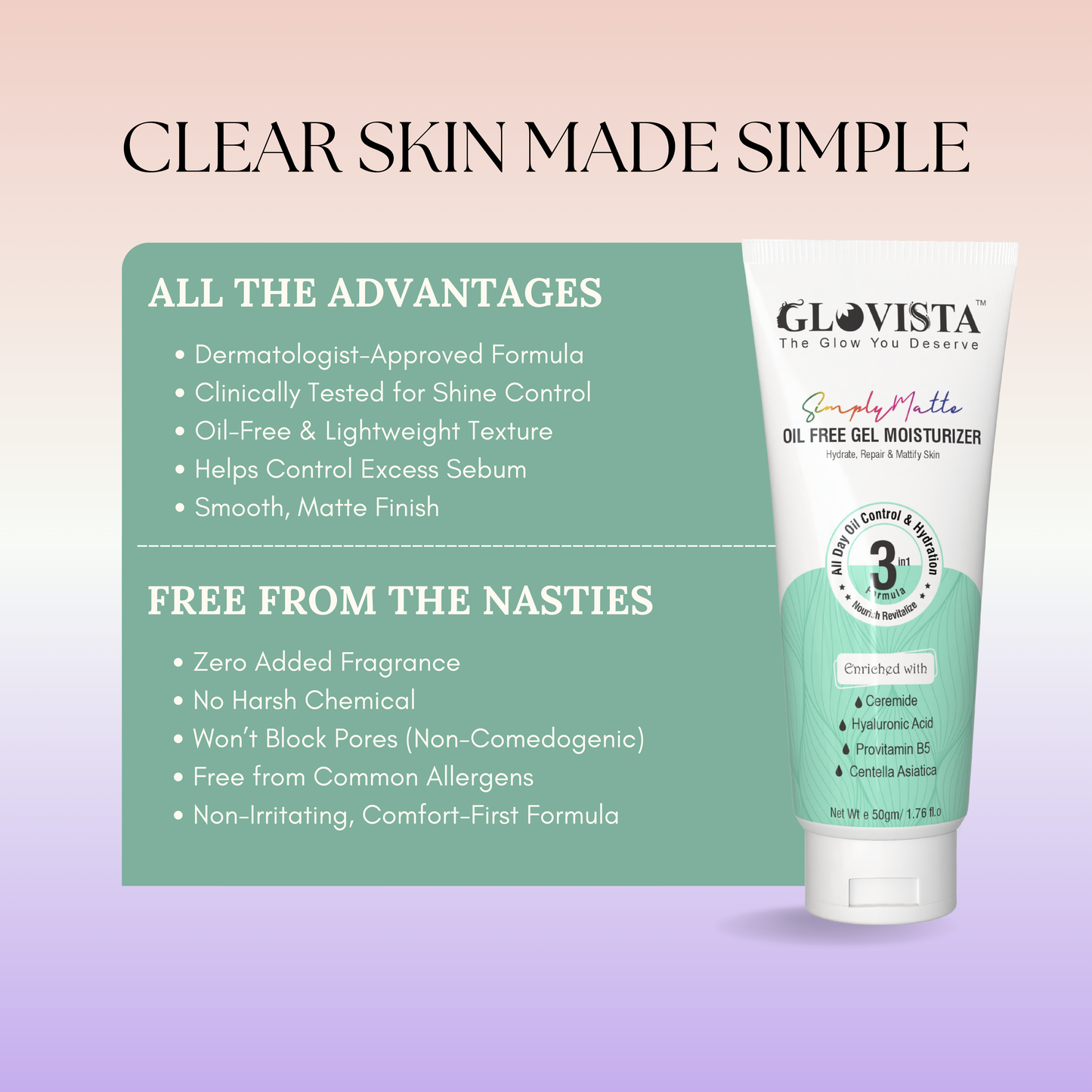 Simply Matte - Oil Free Gel Moisturizer  50g