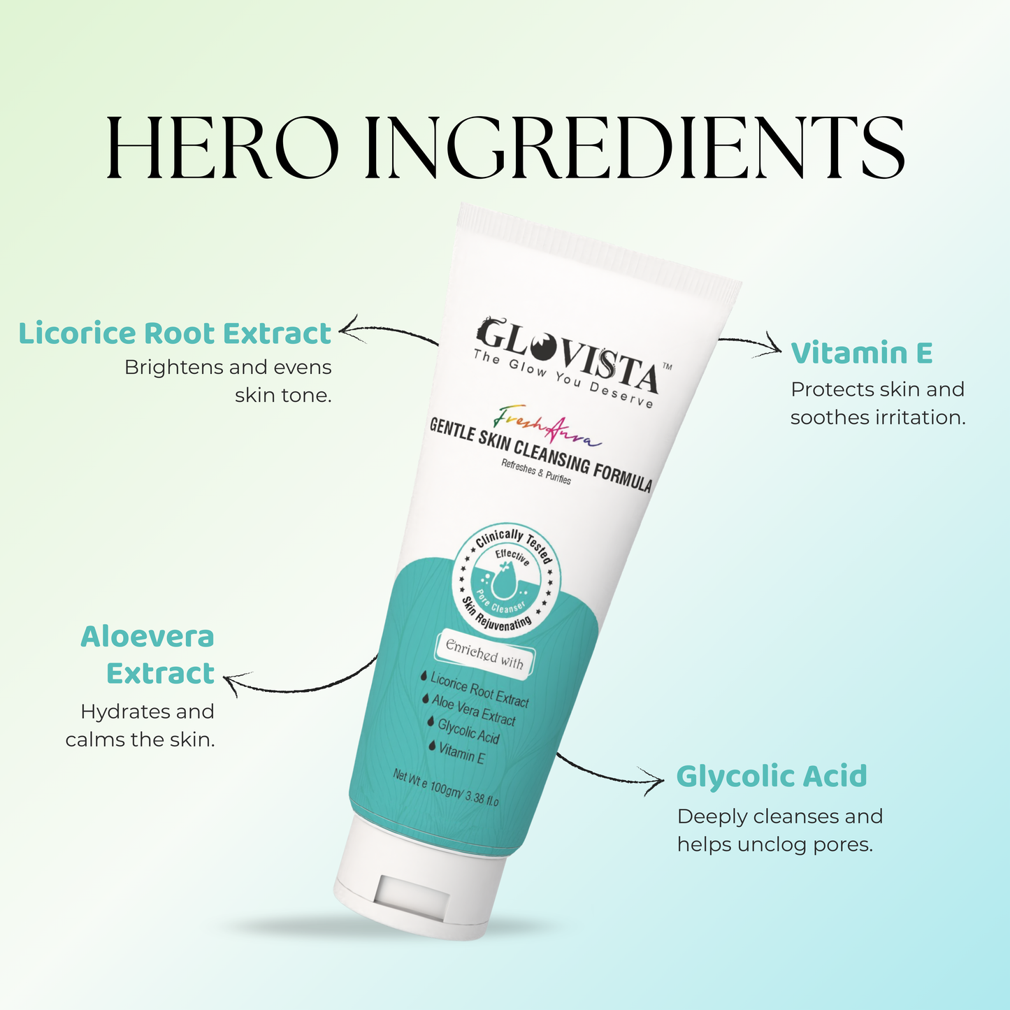 Fresh Aura - Gentle Skin Cleansing Formula 100gm