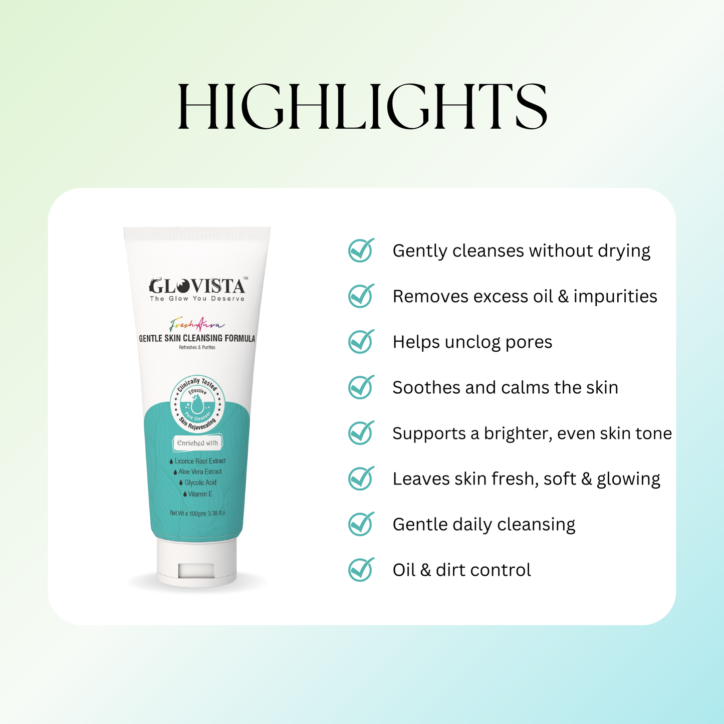 Fresh Aura - Gentle Skin Cleansing Formula 100gm