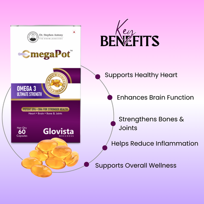 OmegaPot – Salmon Fish Oil Omega-3 Capsules 1000 mg