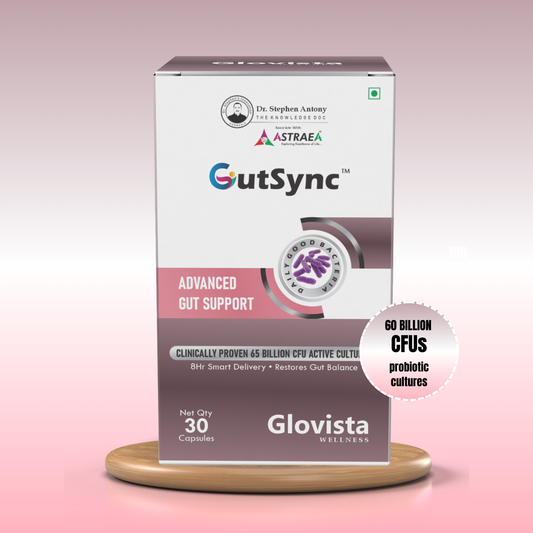 GutSync – Advanced Probiotic Gut Health Capsules 65 Billion CFU – 30 Capsules
