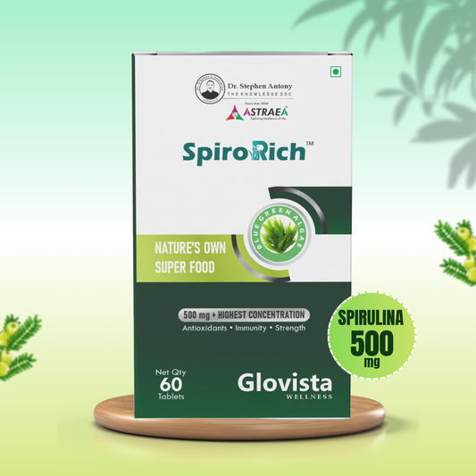 Spiro Rich -  Blue Green Algae Spirulina Tablets 500 mg