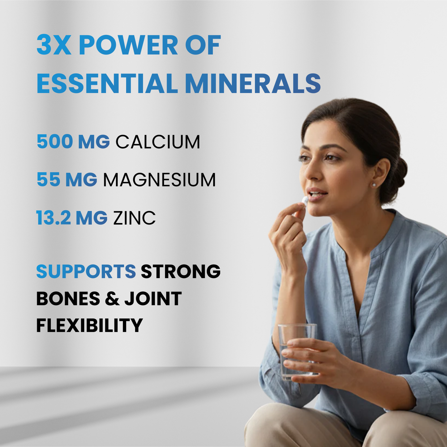 Calblend – Coral Calcium + Vitamin D3 Chewable Calcium Tablets – 30 Chewable Tablets