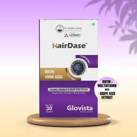 HairDase – Biotin + Multivitamin Hair Growth Support Tablets – 30 Tablets