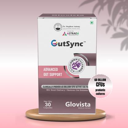 GutSync – Advanced Probiotic Gut Health Capsules 65 Billion CFU – 30 Capsules