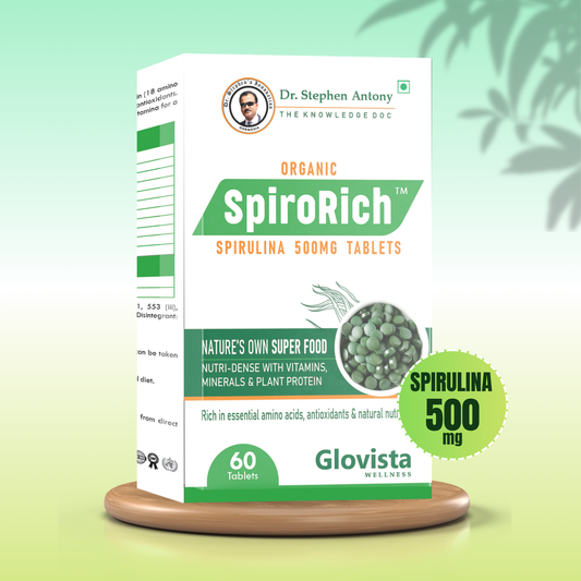 Spiro Rich -  Blue Green Algae Spirulina Tablets 500 mg